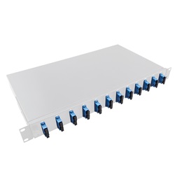 Logilink F12SD2G Optikai kábel elosztó, 19" (ODF) SC-DX 12 P
