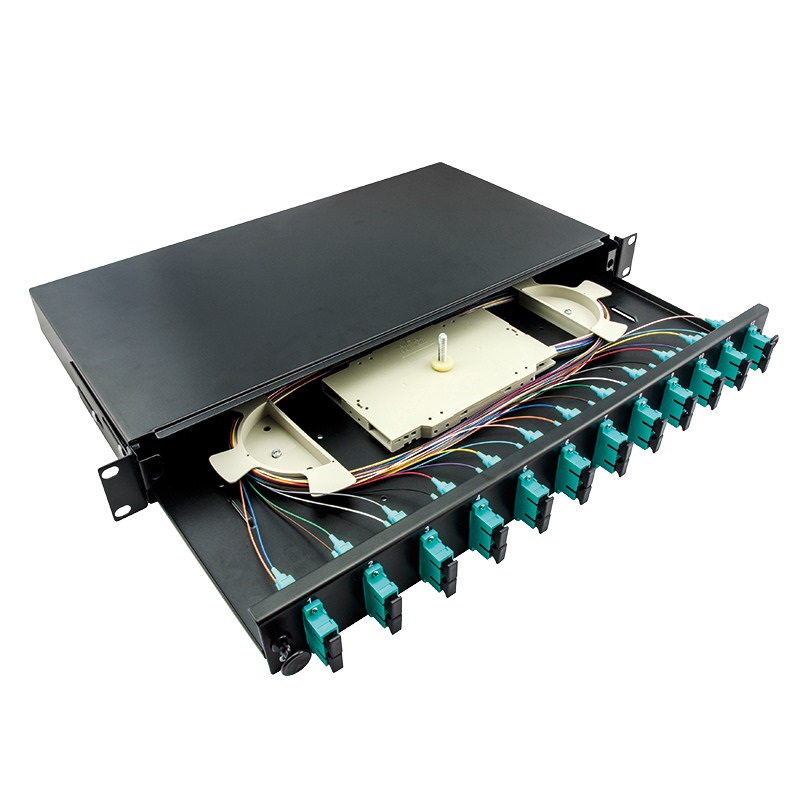Logilink F12SD3B Optikai kábel elosztó, 19" (ODF) SC-DX 12 P