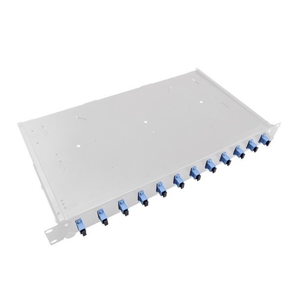 Logilink F12SS2G Optikai kábel elosztó, 19" (ODF) SC-SX 12 P, szürke