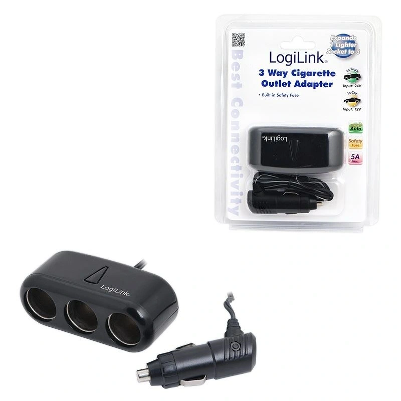 Logilink PA0038 3-portos autós szivargyújtó elosztó