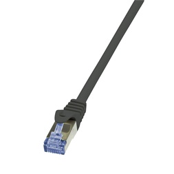 Logilink CQ4053S Patch kábel PrimeLine, Cat.7 kábel, S/FTP, fekete, 2 m