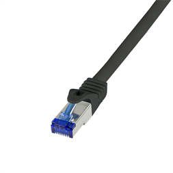 Logilink C6A033S Patch kábel Ultraflex, Cat.6A, S/FTP, fekete, 1 m