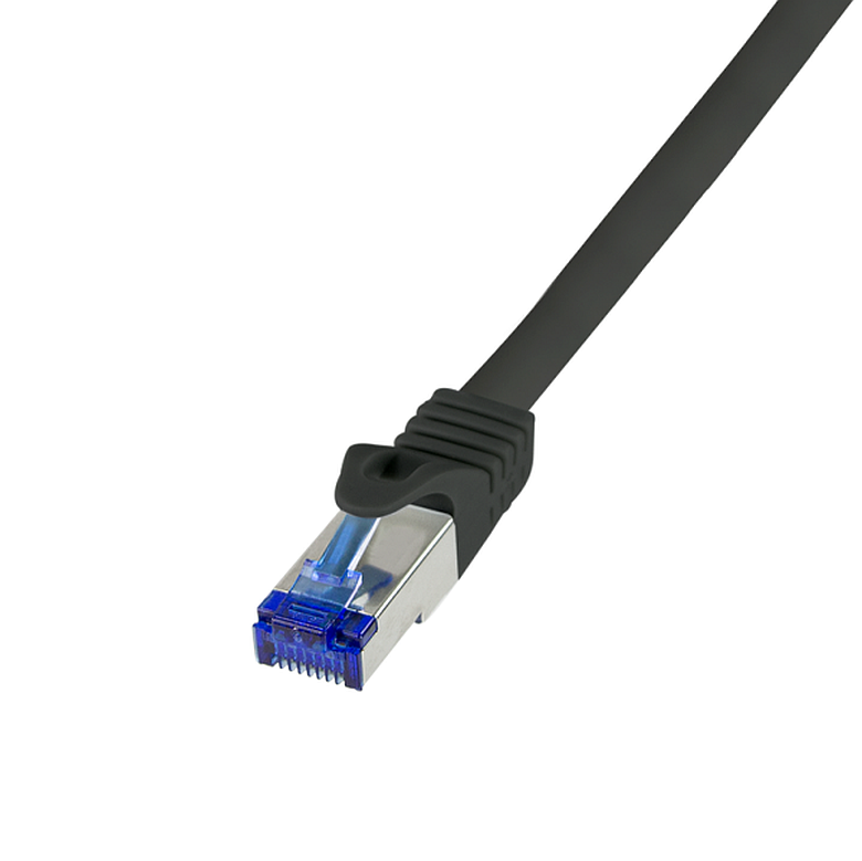 Logilink C6A033S Patch kábel Ultraflex, Cat.6A, S/FTP, fekete, 1 m