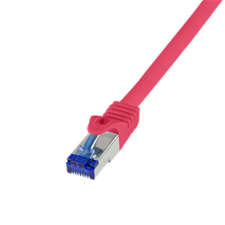 Logilink C6A114S Patch kábel Ultraflex, Cat.6A, S/FTP, piros, 20 m