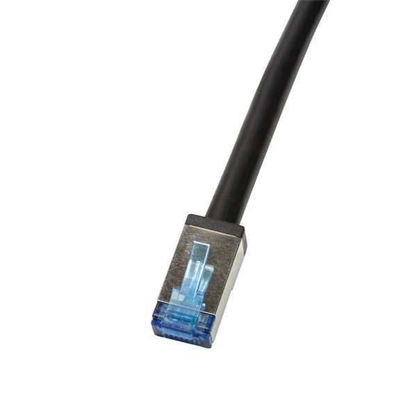 Logilink CQ7063S Patch kábel, kültéri, Cat.6A, S/FTP, fekete, 3 m