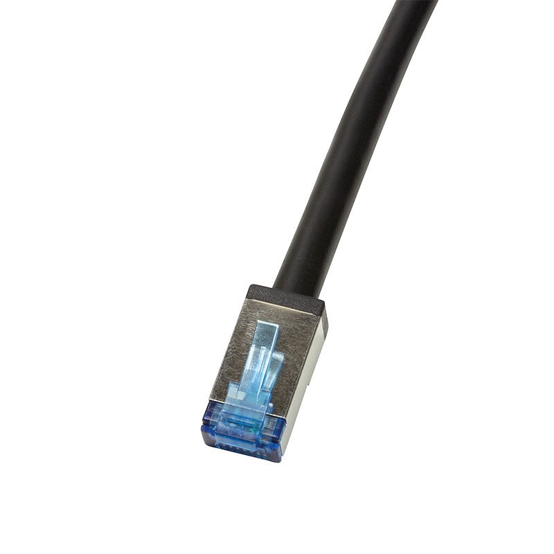 Logilink CQ7083S Patch kábel, kültéri, Cat.6A, S/FTP, fekete, 7,5 m