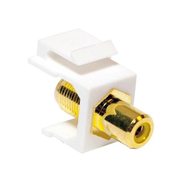 Logilink NK0026 RCA keystone csatlakozó, RCA/F - RCA/F, fehér