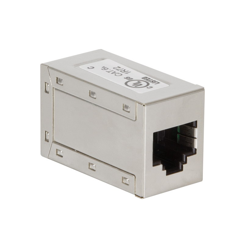 Logilink NP0026 RJ45 Inline csatlakozó 1:1 Cat.6A, árnyékolt, fém