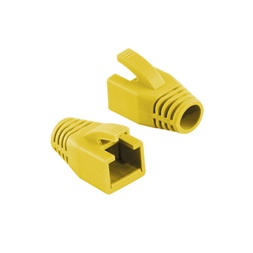 Logilink MP0035Y RJ45 feszültségmentesítő védőburkolat, 8 mm, sárga, 50 db