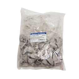 Logilink MP0023 RJ45 moduláris csatlakozó, Cat.6, árnyékolatlan, szürke tartó, 100 db