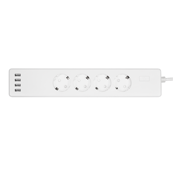 Logilink SH0104 Wi-Fi Smart Socket aljzat, 4 utas, (CEE 7/3), 4x USB, Tuya kompatibilis