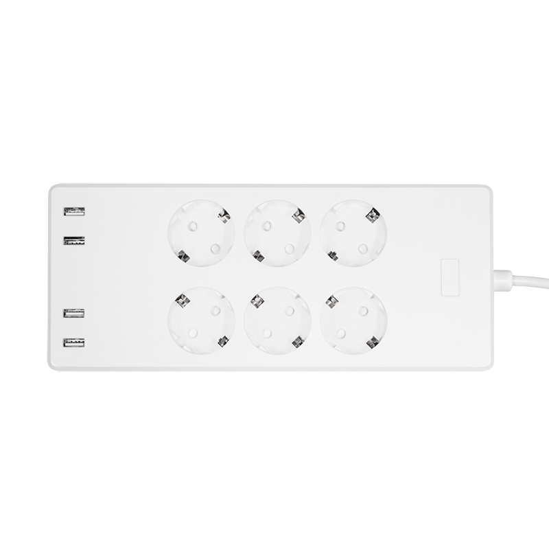 Logilink SH0105 Wi-Fi Smart Socket aljzat, 6 utas, (CEE 7/3), 4x USB, Tuya kompatibilis