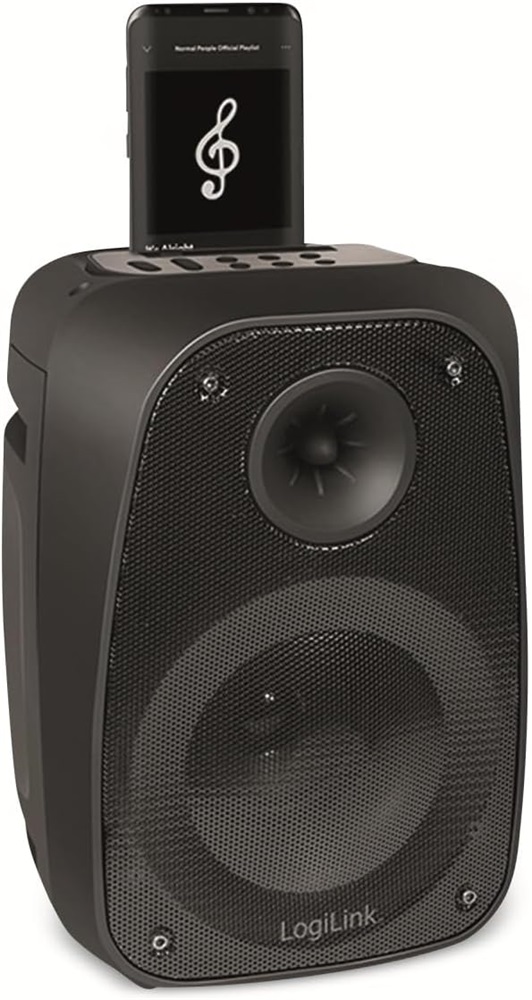 Logilink SP0058 fekete hordozható Bluetooth hangszóró