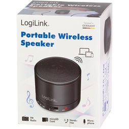 Logilink SP0062 Bluetooth hangszoró MP3-lejátszóval és FM-rádióval, fekete