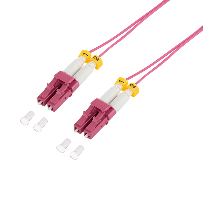 Logilink FS4LC00 Szupervékony OM4 szálas patch kábel LC-LC duplex, 0,5 m