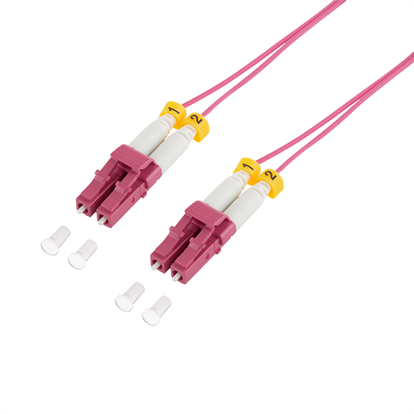 Logilink FS4LC01 Szupervékony OM4 szálas patch kábel LC-LC duplex, 1,0 m