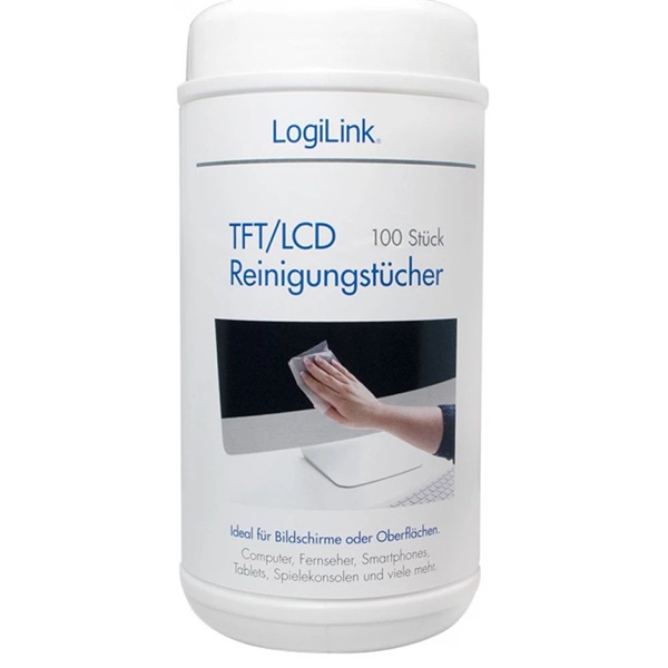 Logilink RP0003 TFT, LCD és plazma képernyőkhöz tisztító törlőkendők