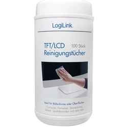 Logilink RP0003 TFT, LCD és plazma képernyőkhöz tisztító törlőkendők