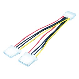 Logilink CP0001 Tápkábel, belső, 5,25"/M - 2x 5,25"/F, 0,2 m