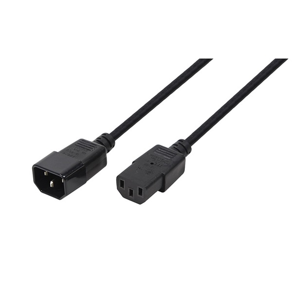 Logilink CP110 Tápkábel hosszabbító, IEC C14 - IEC C13, fekete, 3 m