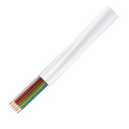 Logilink CM06W Telefon kábel, lapos, 6 eres, CCA, 6x 0,12 mm, fehér, 100 m
