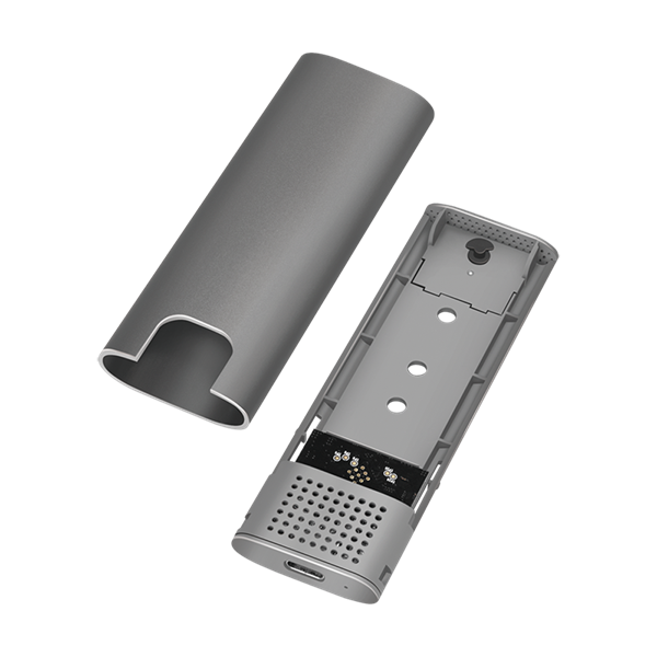 Logilink UA0389 USB 3.2 Gen 2x1 ház M.2 NVMe (PCIe) és SATA (NGFF) SSD-khez, ezüst