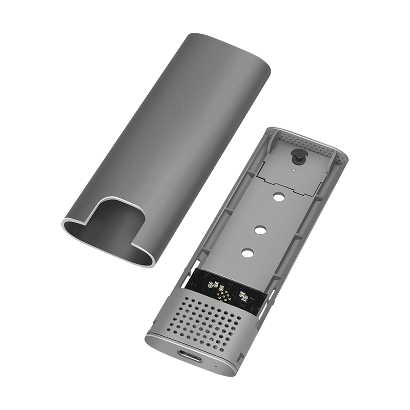 Logilink UA0389 USB 3.2 Gen 2x1 ház M.2 NVMe (PCIe) és SATA (NGFF) SSD-khez, ezüst
