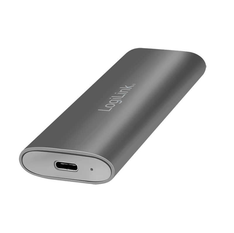 Logilink UA0389 USB 3.2 Gen 2x1 ház M.2 NVMe (PCIe) és SATA (NGFF) SSD-khez, ezüst