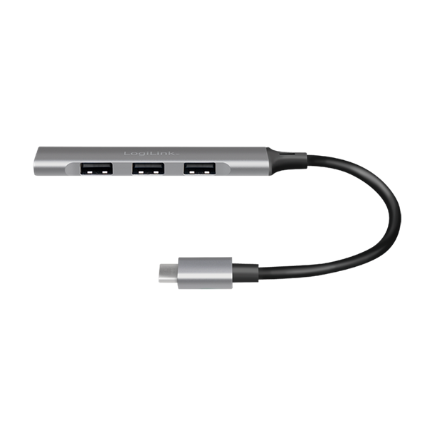 Logilink UA0392 USB 3.2 Gen1 Type C, 4 portos vékony hub, alumínium házzal
