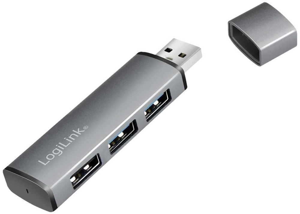 Logilink UA0395 USB 3.2 Gen2, 3 portos hub, alumínium házzal