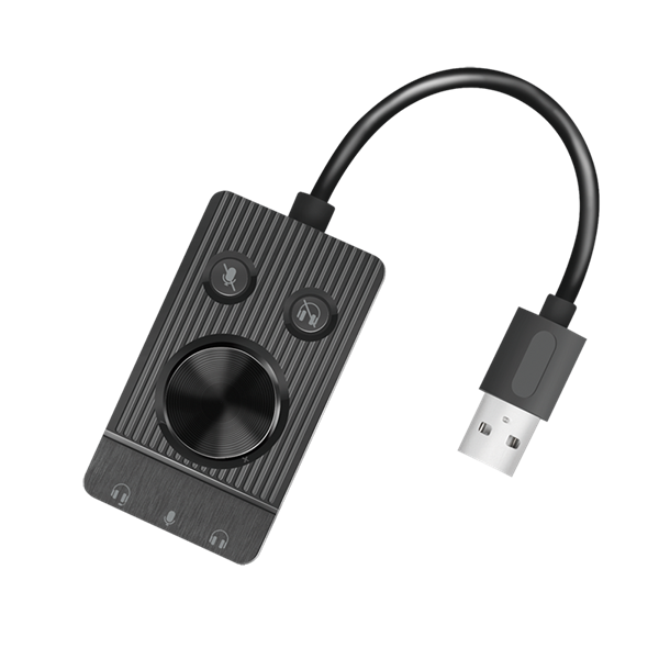 Logilink UA0397 USB 2.0 3x3,5 mm/F fekete audio adapter