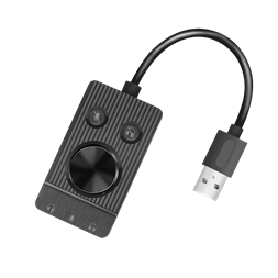 Logilink UA0397 USB 2.0 3x3,5 mm/F fekete audio adapter