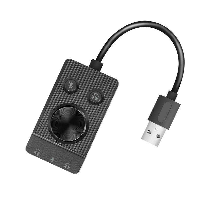 Logilink UA0397 USB 2.0 3x3,5 mm/F fekete audio adapter