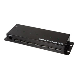 Logilink UA0318 USB 2.0, 7 portos, ipari szintű, fém ház