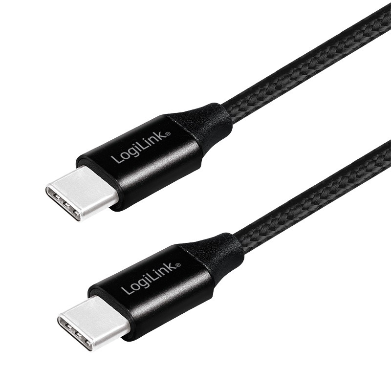 Logilink CU0153 USB 2.0 kábel, USB-A/M - Micro-USB/M, szövet, fém, 1 m