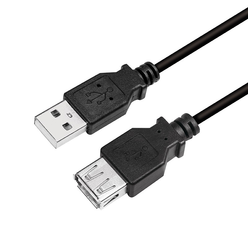 Logilink CU0012B USB 2.0 kábel, USB-A/M - USB-A/F, fekete, 5 m
