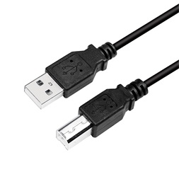 Logilink CU0007B USB 2.0 kábel, USB-A/M - USB-B/M, fekete, 2 m