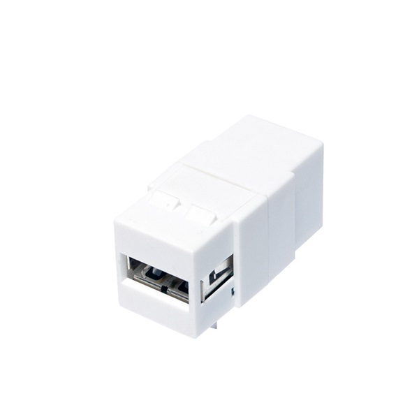 Logilink NK0017 USB 2.0 keystone csatlakozó, A/F USB-B/F, fehér
