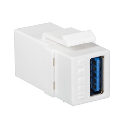 Logilink NK0015 USB 3.0 keystone csatlakozó, A/F-USB-A/F, fehér