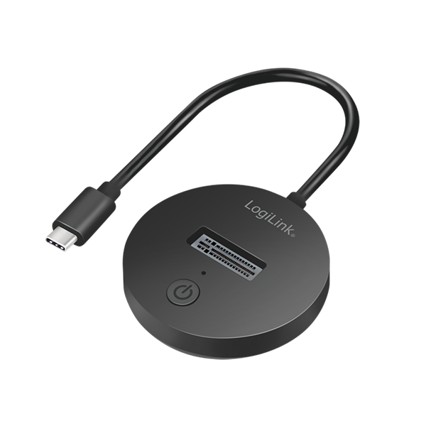 Logilink QP0032 USB 3.2 Gen 2 gyorsport, 1 rekesz M.2 NVMe (PCIe) és SATA (NGFF) SSD-khez