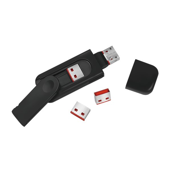 Logilink AU0054 USB-A port blokkoló (1x kulcs és 4x zár)