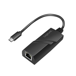 Logilink UA0238A USB-adapter, USB 3.2 Gen 1x1, USB-C-Gigabit Ethernet, fekete