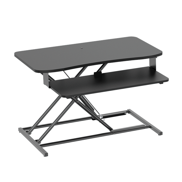Logilink EO0053 Ülő/álló asztali átalakító billentyűzet tálcával, 15 kg-ig, állítható, fekete