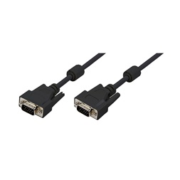 Logilink CV0003 VGA kábel, HD15/M - HD15/M, 1080p, 2x ferrit, 5 m
