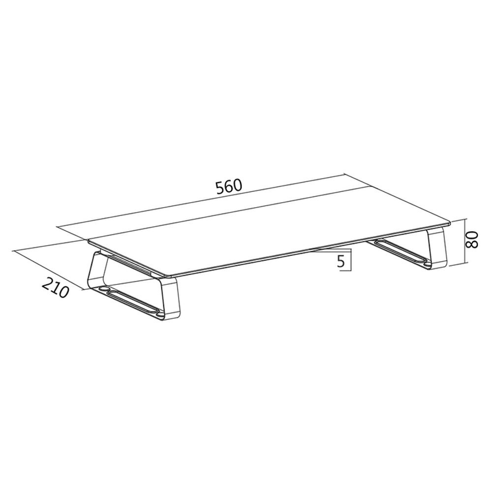 Logilink BP0027 üveg monitorállvány