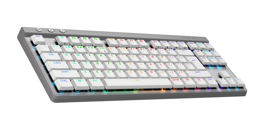 Logitech 920-012539 G515 LIGHTSPEED TKL US fehér vezeték nélküli billentyűzet