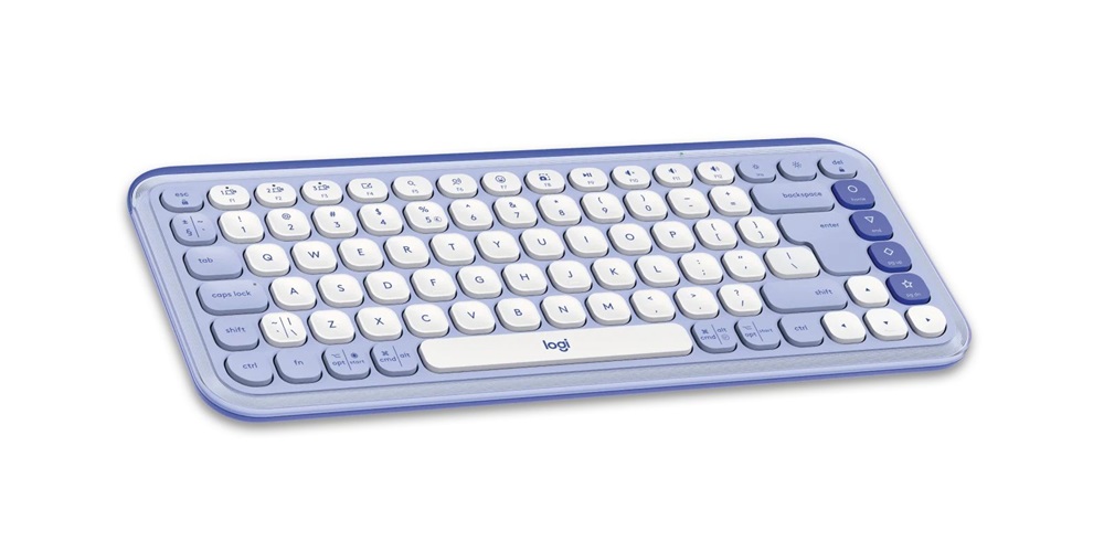 Logitech Pop Icon Combo US vezeték nélküli lila/piszkosfehér billentyűzet és egér
