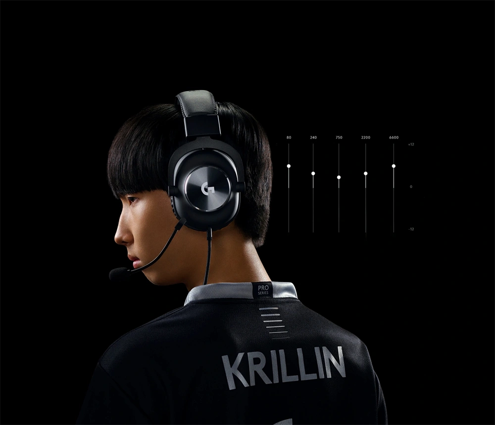 Logitech 991-000358 Pro X Gaming fekete fejhallgató és állvány