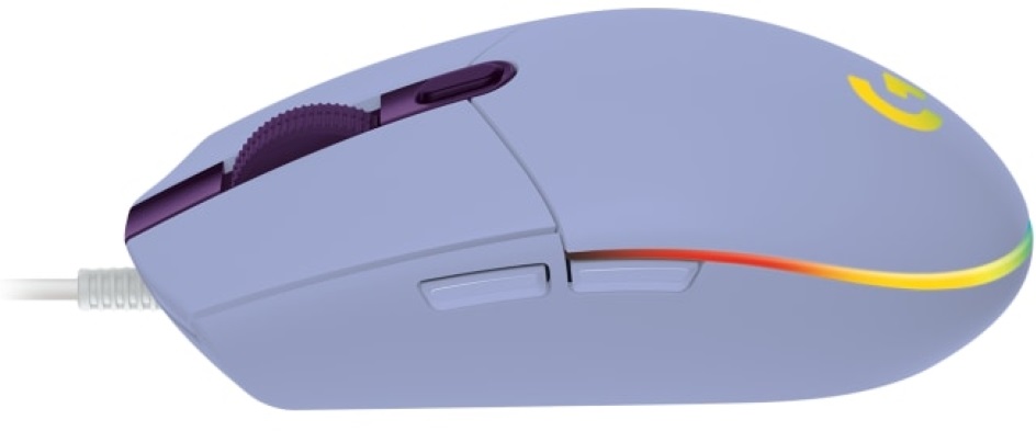 Logitech G203 Lightsync lila gamer egér