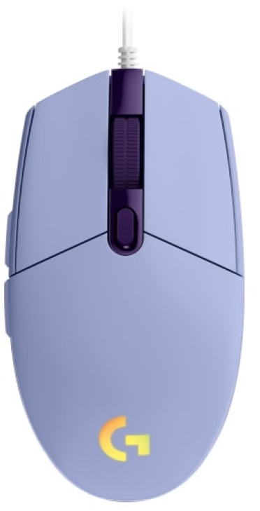 Logitech G203 Lightsync lila gamer egér